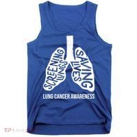Lung Cancer Awareness Saving Lives Tank Top thumb 0