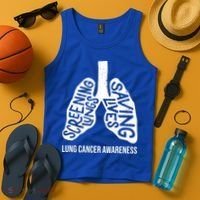 Lung Cancer Awareness Saving Lives Tank Top thumb 4