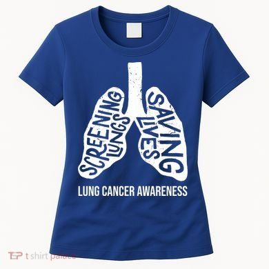 Lung Cancer Awareness Saving Lives Women's T-Shirt