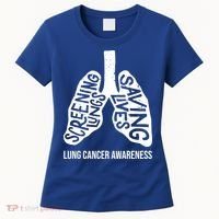 Lung Cancer Awareness Saving Lives Women's T-Shirt thumb 0