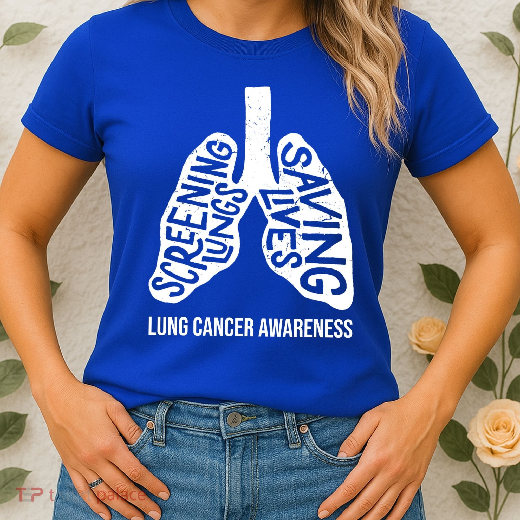Lung Cancer Awareness Saving Lives Women's T-Shirt