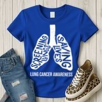Lung Cancer Awareness Saving Lives Women's T-Shirt thumb 3