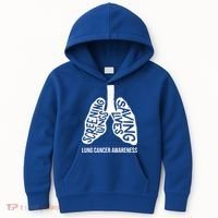 Lung Cancer Awareness Saving Lives Kids Hoodie thumb 0