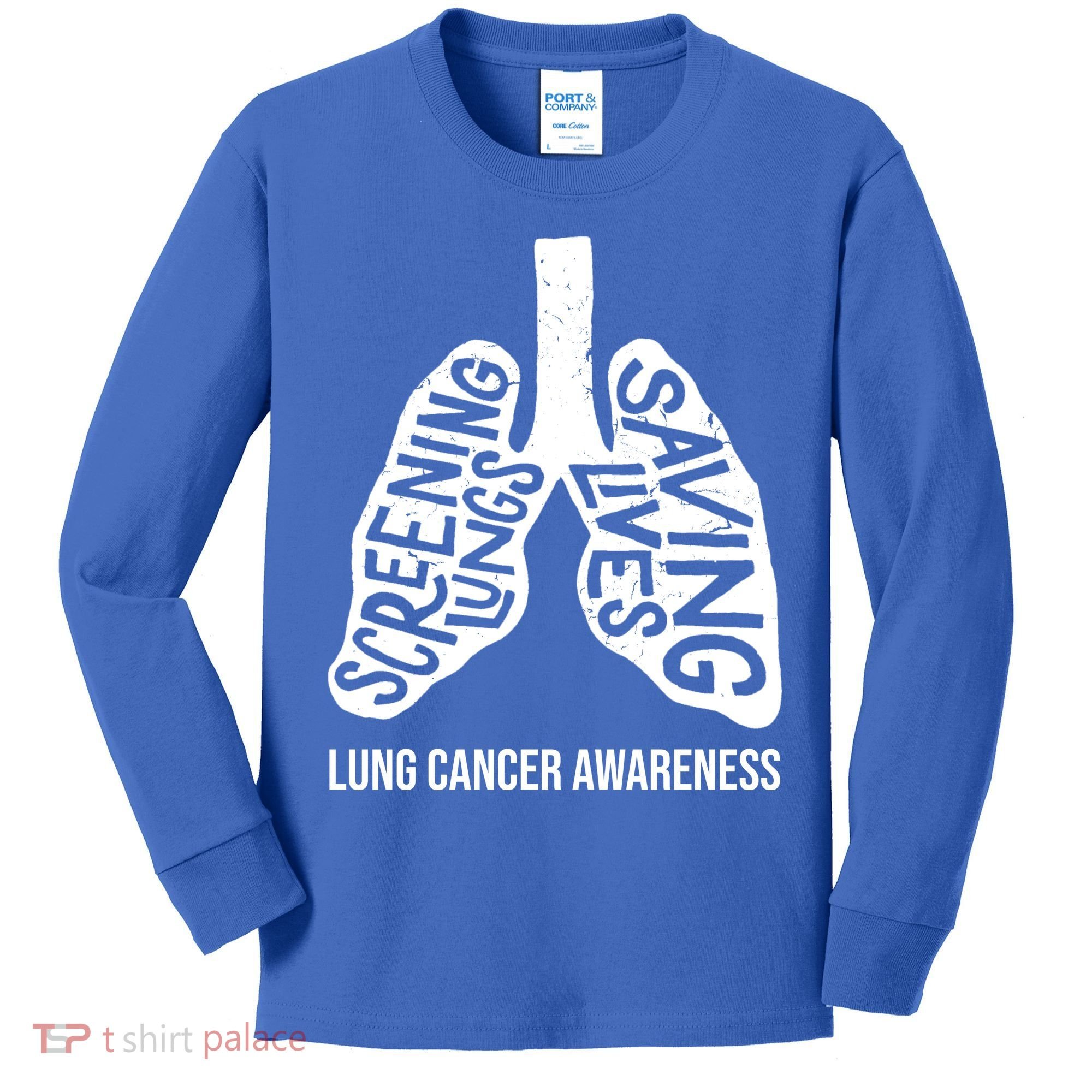 Lung Cancer Awareness Saving Lives Kids Long Sleeve Shirt