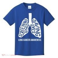 Lung Cancer Awareness Saving Lives Kids T-Shirt thumb 0