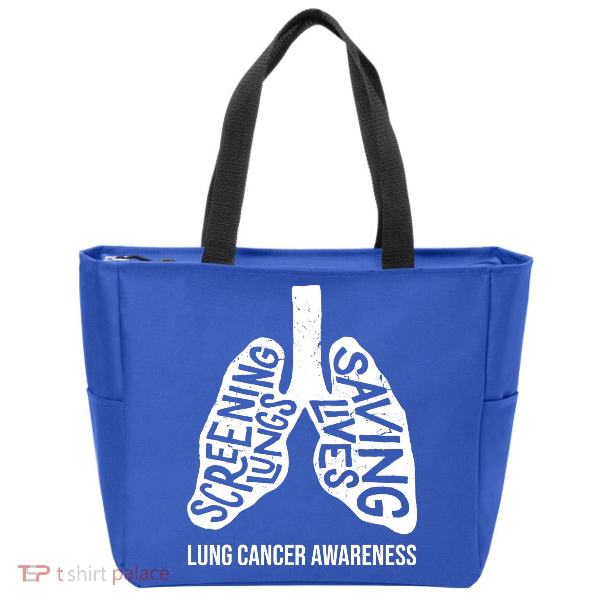 Lung Cancer Awareness Saving Lives Tote Bag