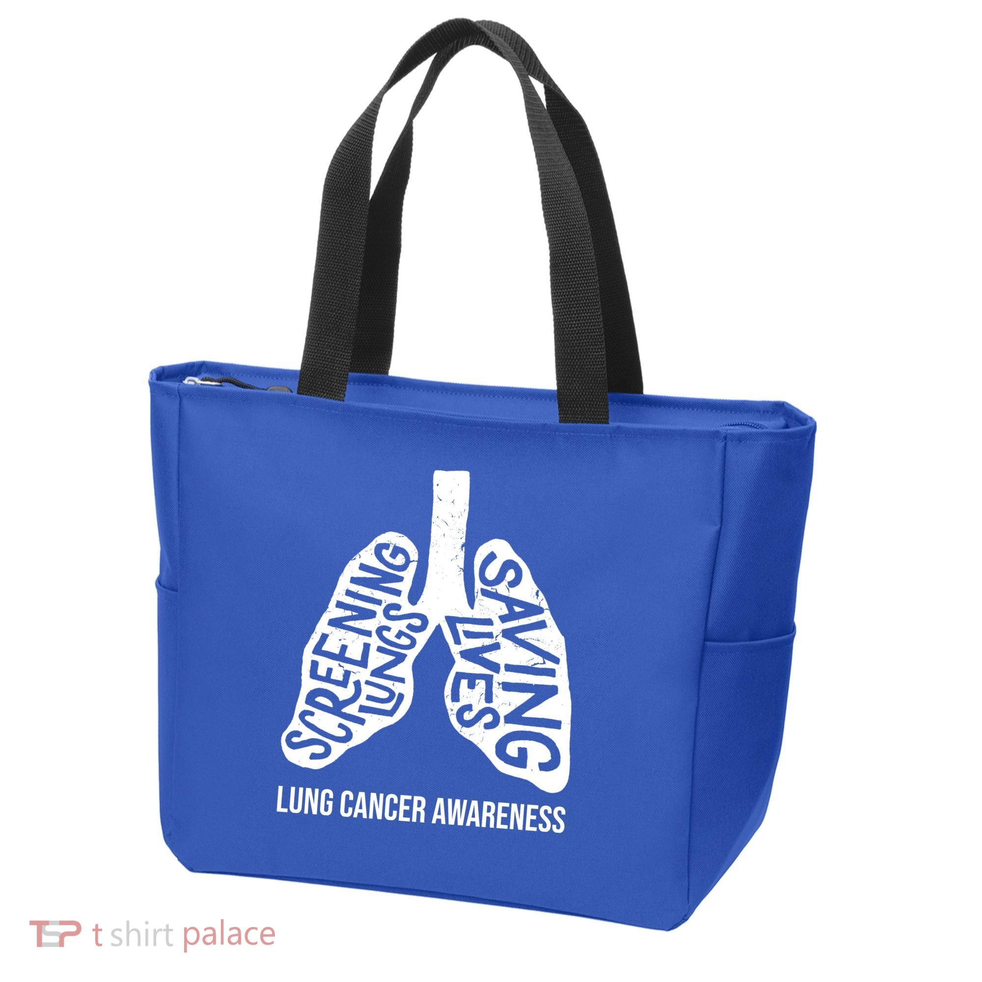 Lung Cancer Awareness Saving Lives Tote Bag