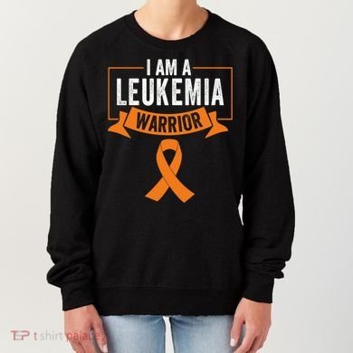 Leukemia Cancer Awareness Warrior Orange Ribbon Month Gift Women's Sweatshirt