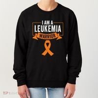 Leukemia Cancer Awareness Warrior Orange Ribbon Month Gift Women's Sweatshirt thumb 0