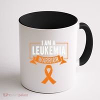 Leukemia Cancer Awareness Warrior Orange Ribbon Month Gift Coffee Mug thumb 1