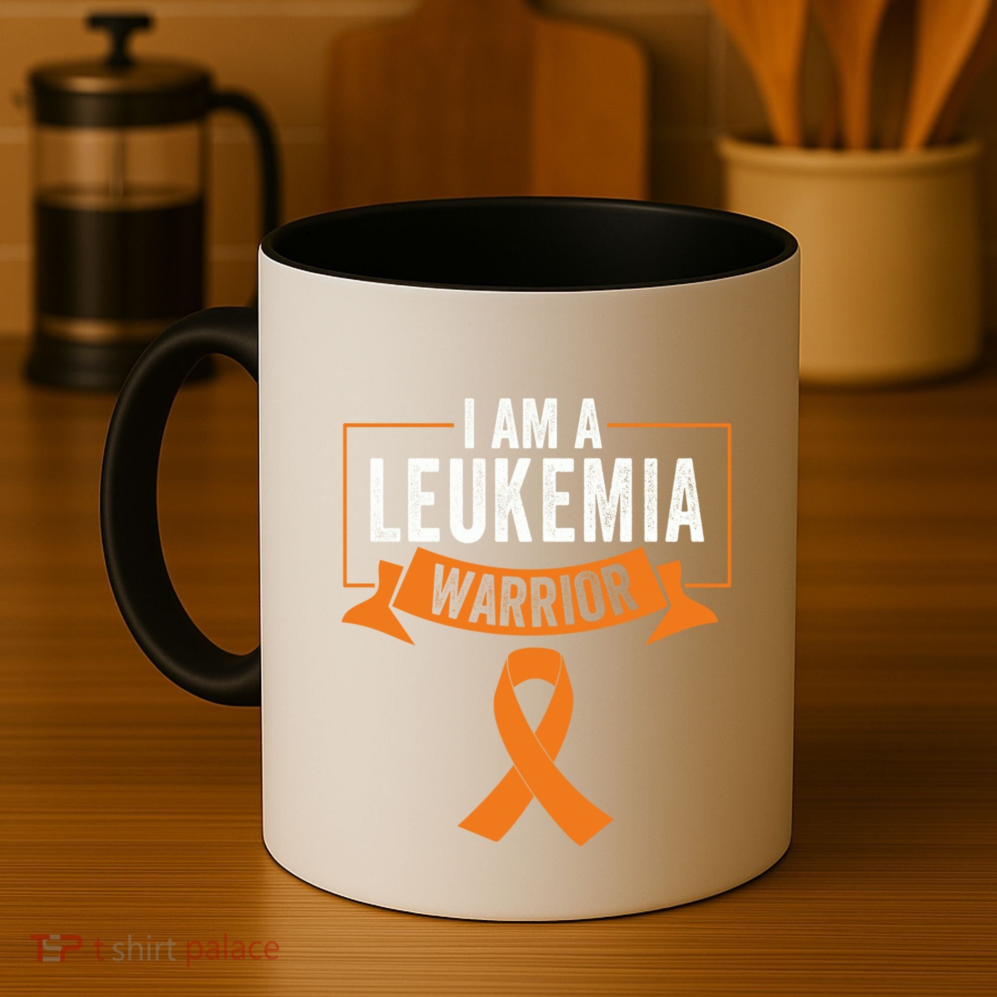 Leukemia Cancer Awareness Warrior Orange Ribbon Month Gift Coffee Mug