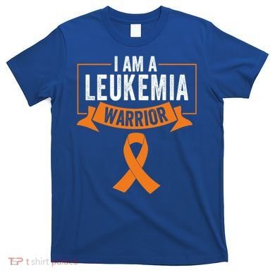 Leukemia Cancer Awareness Warrior Orange Ribbon Month Gift T-Shirt