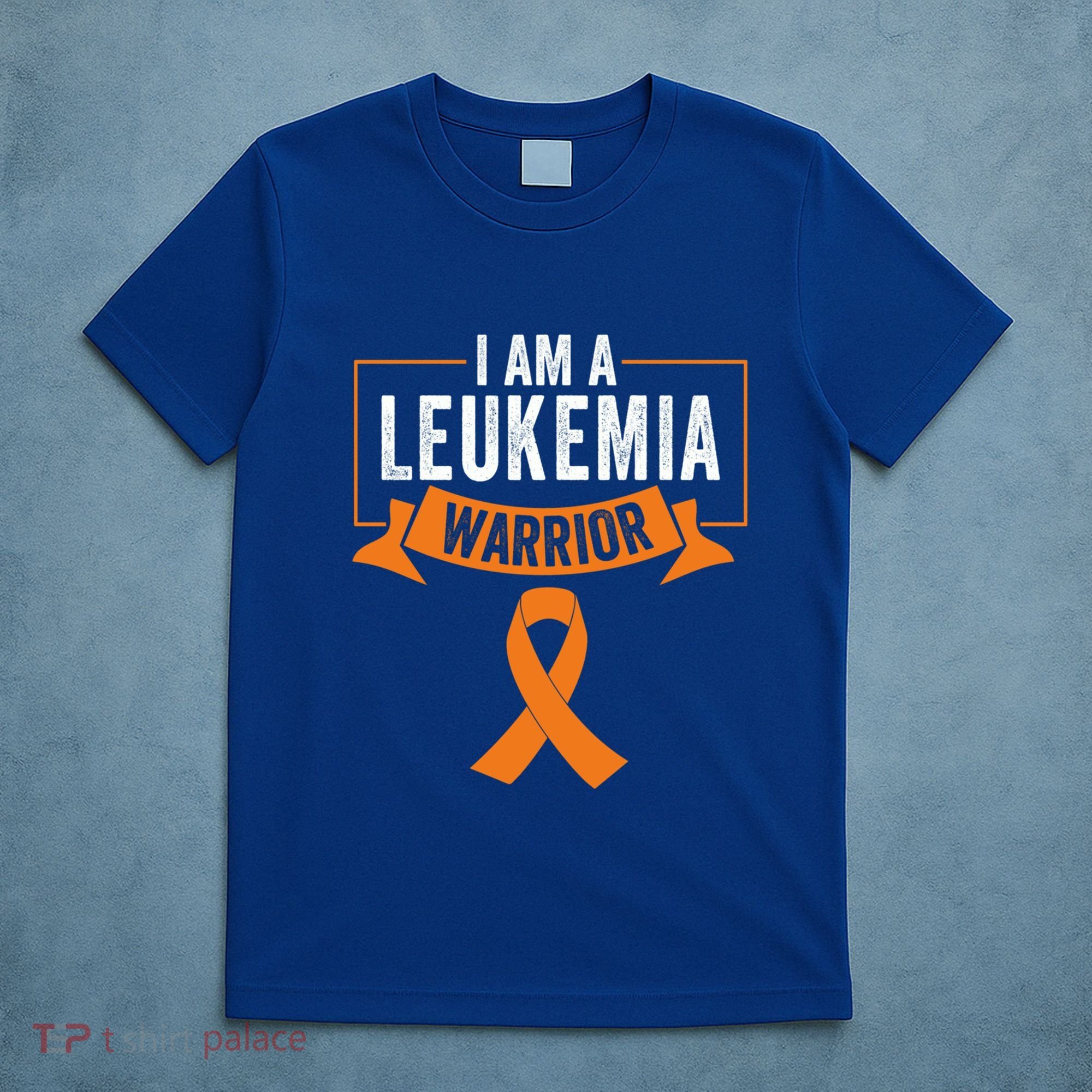 Leukemia Cancer Awareness Warrior Orange Ribbon Month Gift T-Shirt