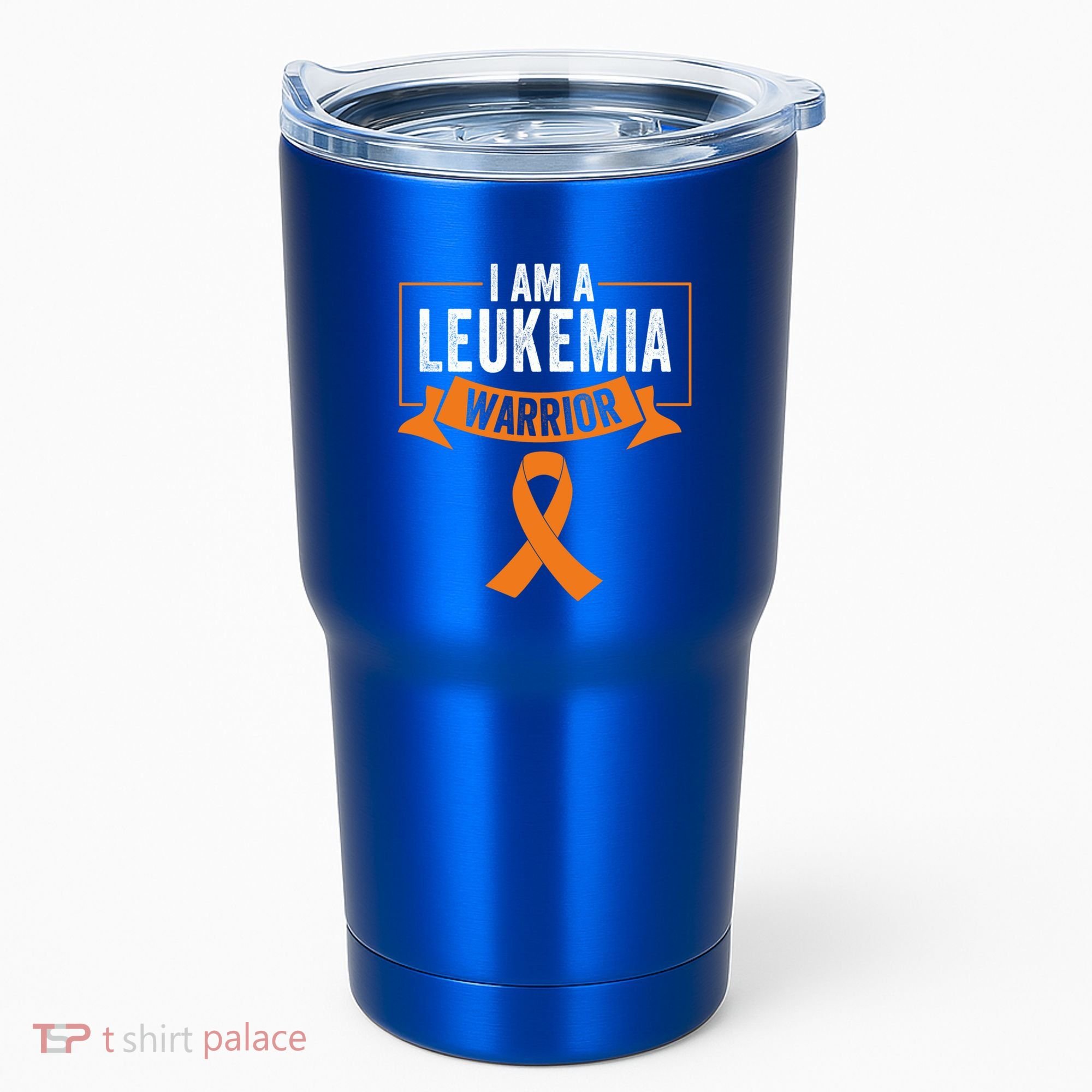 Leukemia Cancer Awareness Warrior Orange Ribbon Month Gift Tumbler