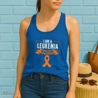 Leukemia Cancer Awareness Warrior Orange Ribbon Month Gift Women's Tank Top thumb 2