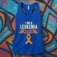 Leukemia Cancer Awareness Warrior Orange Ribbon Month Gift Women's Tank Top thumb 3