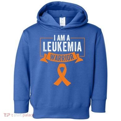 Leukemia Cancer Awareness Warrior Orange Ribbon Month Gift Toddler Hoodie
