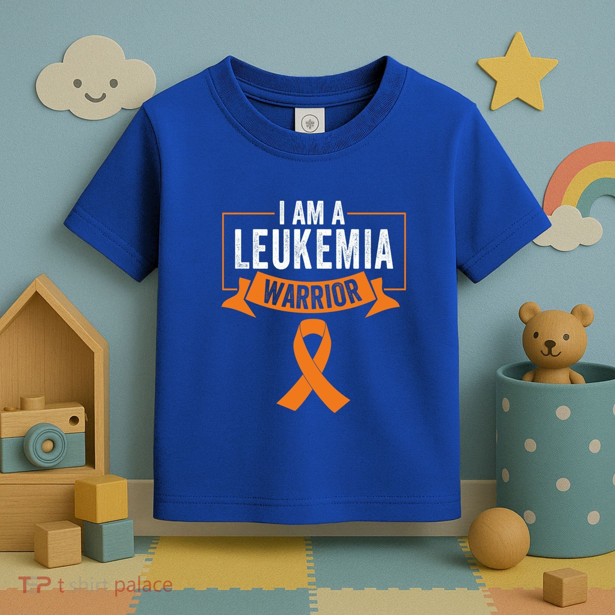 Leukemia Cancer Awareness Warrior Orange Ribbon Month Gift Toddler T-Shirt