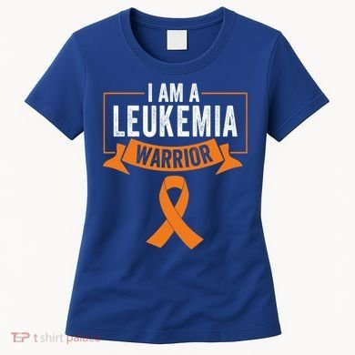 Leukemia Cancer Awareness Warrior Orange Ribbon Month Gift Women's T-Shirt