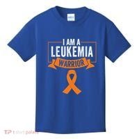 Leukemia Cancer Awareness Warrior Orange Ribbon Month Gift Kids T-Shirt thumb 0