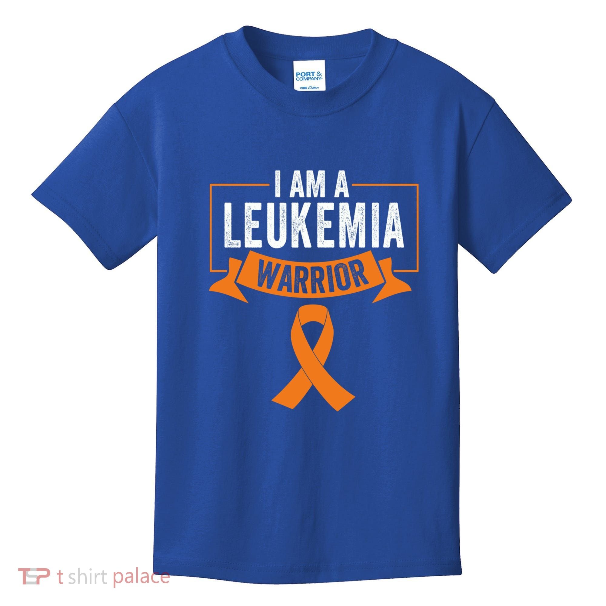 Leukemia Cancer Awareness Warrior Orange Ribbon Month Gift Kids T-Shirt