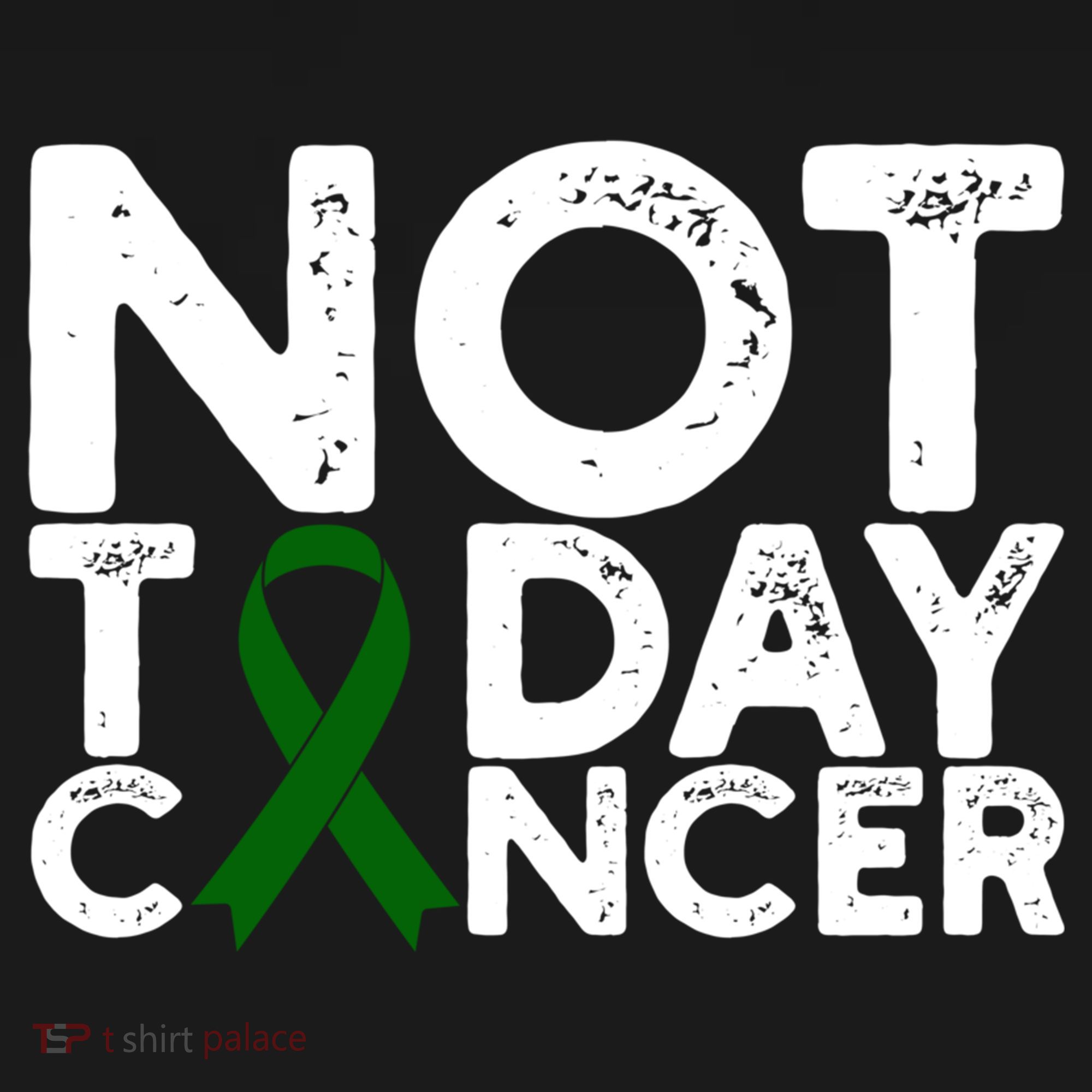 Liver Cancer Awareness Not Today Cancer Green Ribbon Gift Women's Hoodie