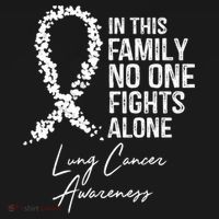 Lung Cancer Awareness In This Family No One Fights Alone Gift Women's Hoodie thumb 2