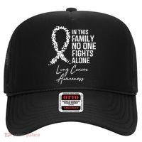 Lung Cancer Awareness In This Family No One Fights Alone Gift Hat thumb 0