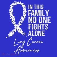 Lung Cancer Awareness In This Family No One Fights Alone Gift Hoodie thumb 7