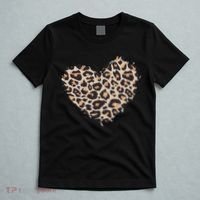 Leopard Cheetah Animal Print Heart T-Shirt thumb 5
