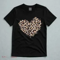 Leopard Cheetah Animal Print Heart T-Shirt thumb 5