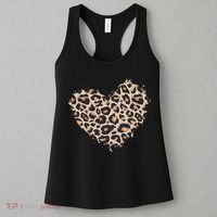 Leopard Cheetah Animal Print Heart Women's Tank Top thumb 3