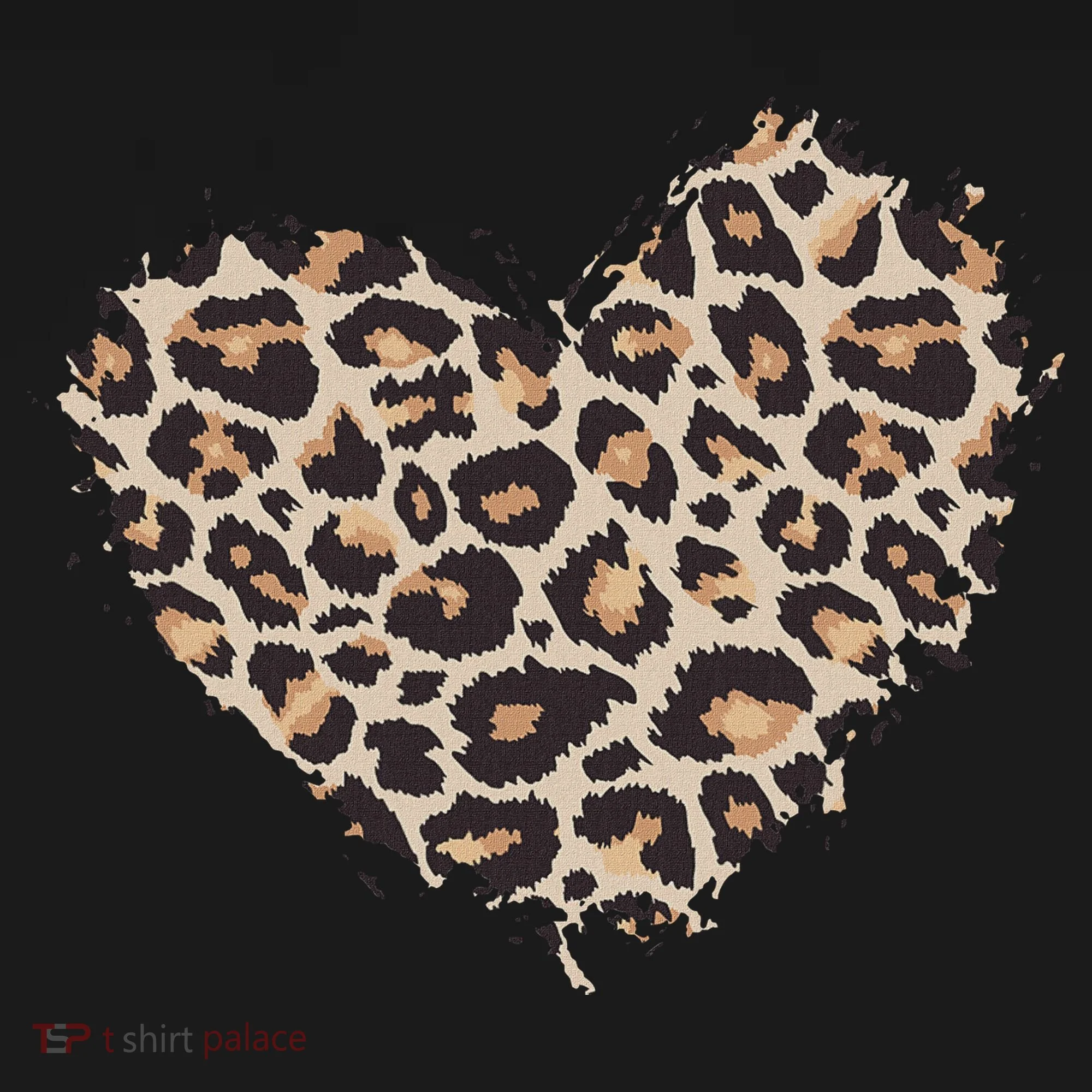 Leopard Cheetah Animal Print Heart Baby Bodysuit