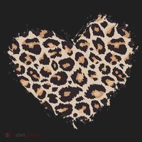 Leopard Cheetah Animal Print Heart Hat thumb 2