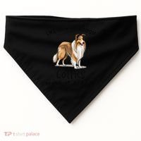 Life Can Be Rough Collies Make It Better Rough Collie USA-Made Doggie Bandana thumb 0