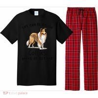 Life Can Be Rough Collies Make It Better Rough Collie Pajama Set thumb 0