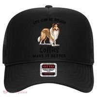 Life Can Be Rough Collies Make It Better Rough Collie Hat thumb 0