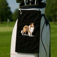 Life Can Be Rough Collies Make It Better Rough Collie Golf Towel thumb 2