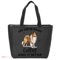 Life Can Be Rough Collies Make It Better Rough Collie Tote Bag thumb 0