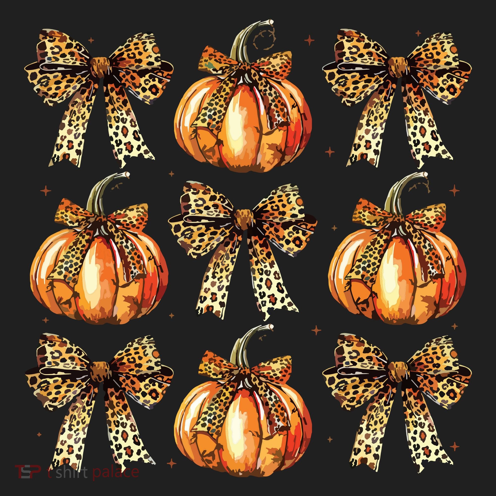 Leopard Coquette Bow Pumpkin Spooky Season Autumn Halloween Women's Sweatshirt