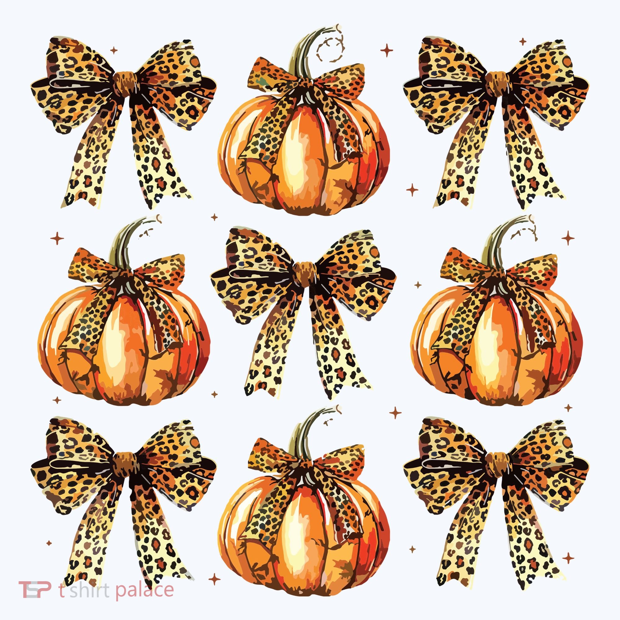 Leopard Coquette Bow Pumpkin Spooky Season Autumn Halloween Women's Long Sleeve Shirt