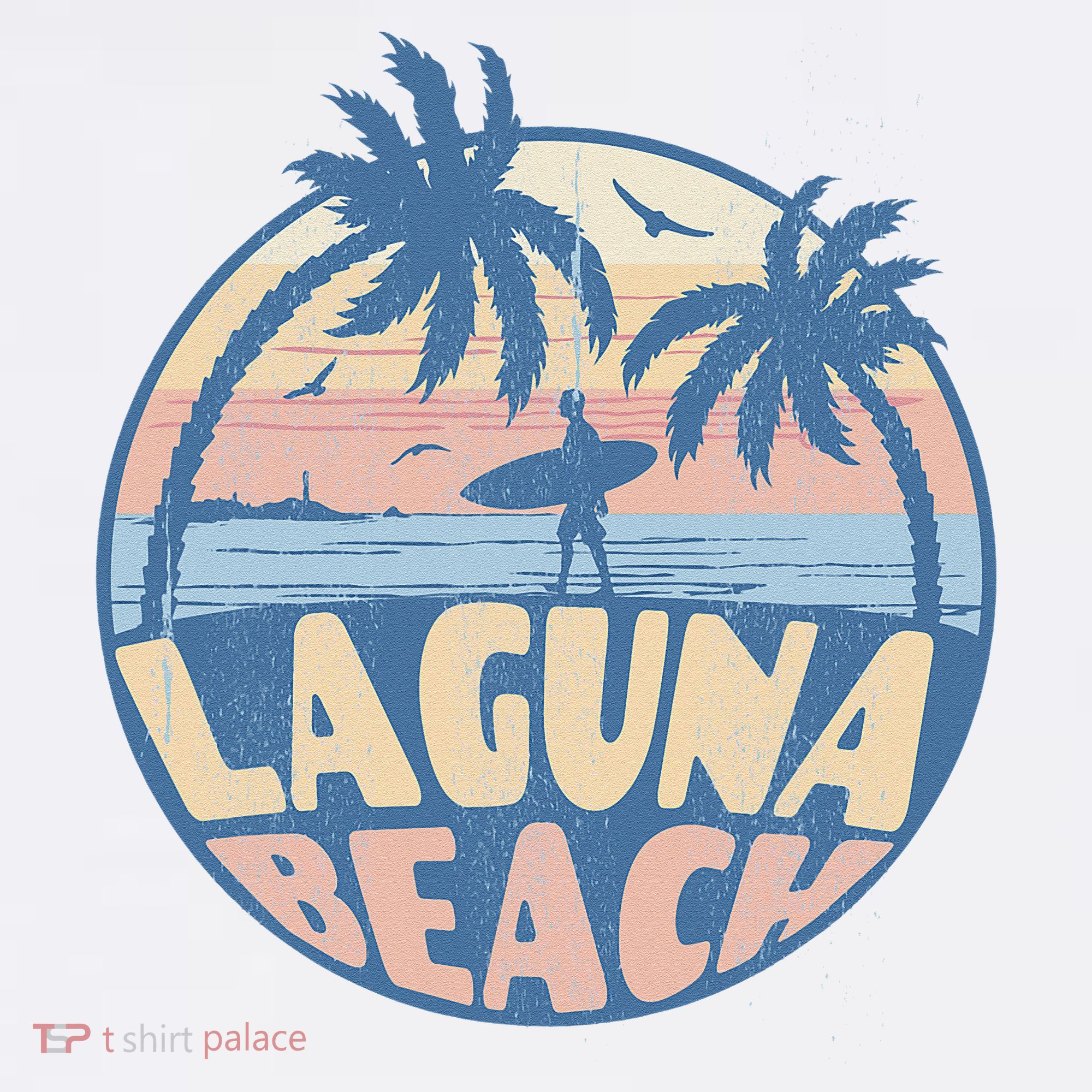 Laguna California Beach Surf Summer Vacation Vintage T-Shirt