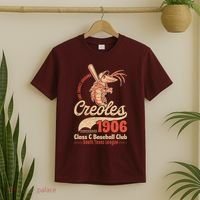 Lake Charles Creoles Louisiana Vintage Defunct Baseball Team T-Shirt thumb 2