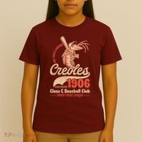 Lake Charles Creoles Louisiana Vintage Defunct Baseball Team T-Shirt thumb 4