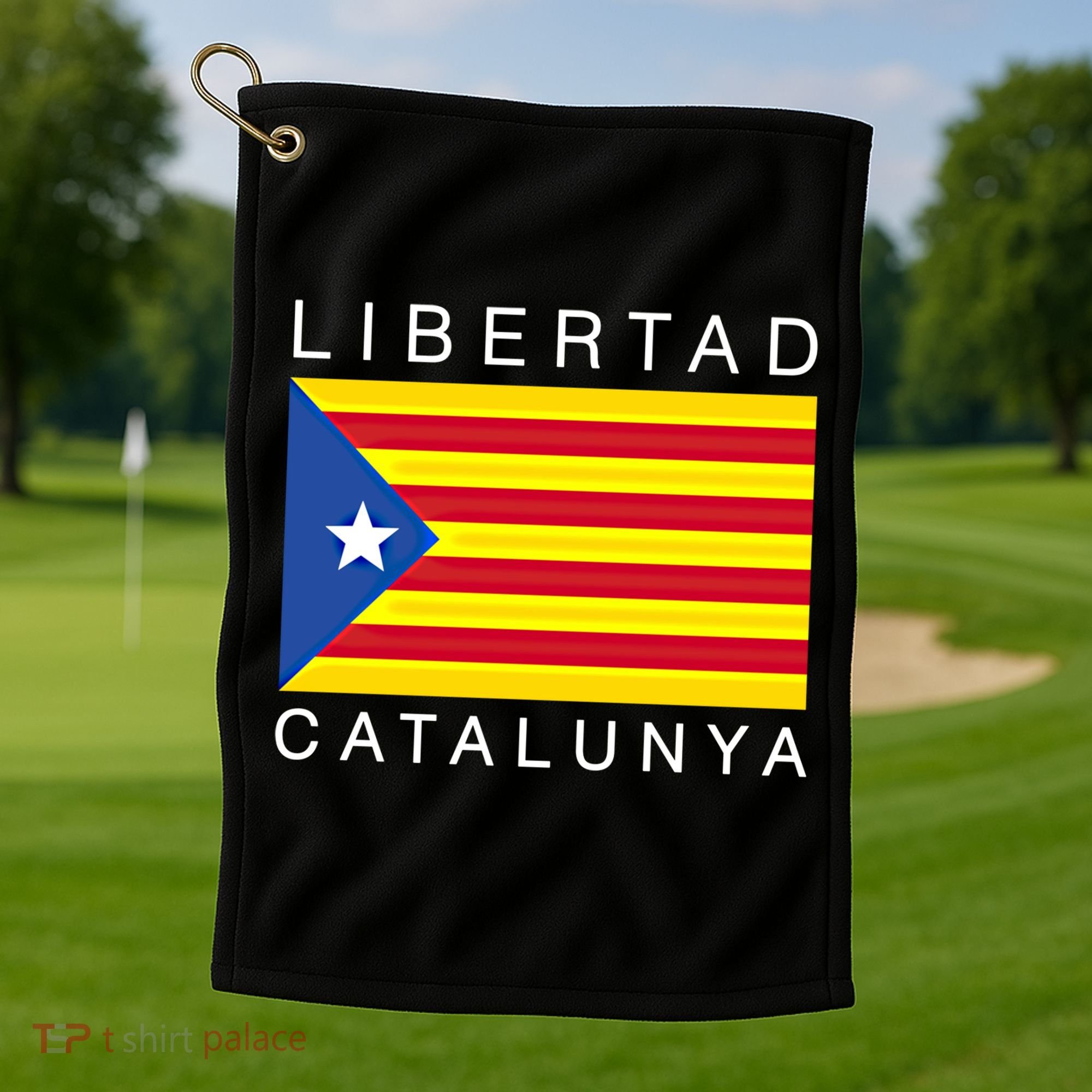 Libertad Catalunya Catalan Catalonia Independence Espana Gift Golf Towel
