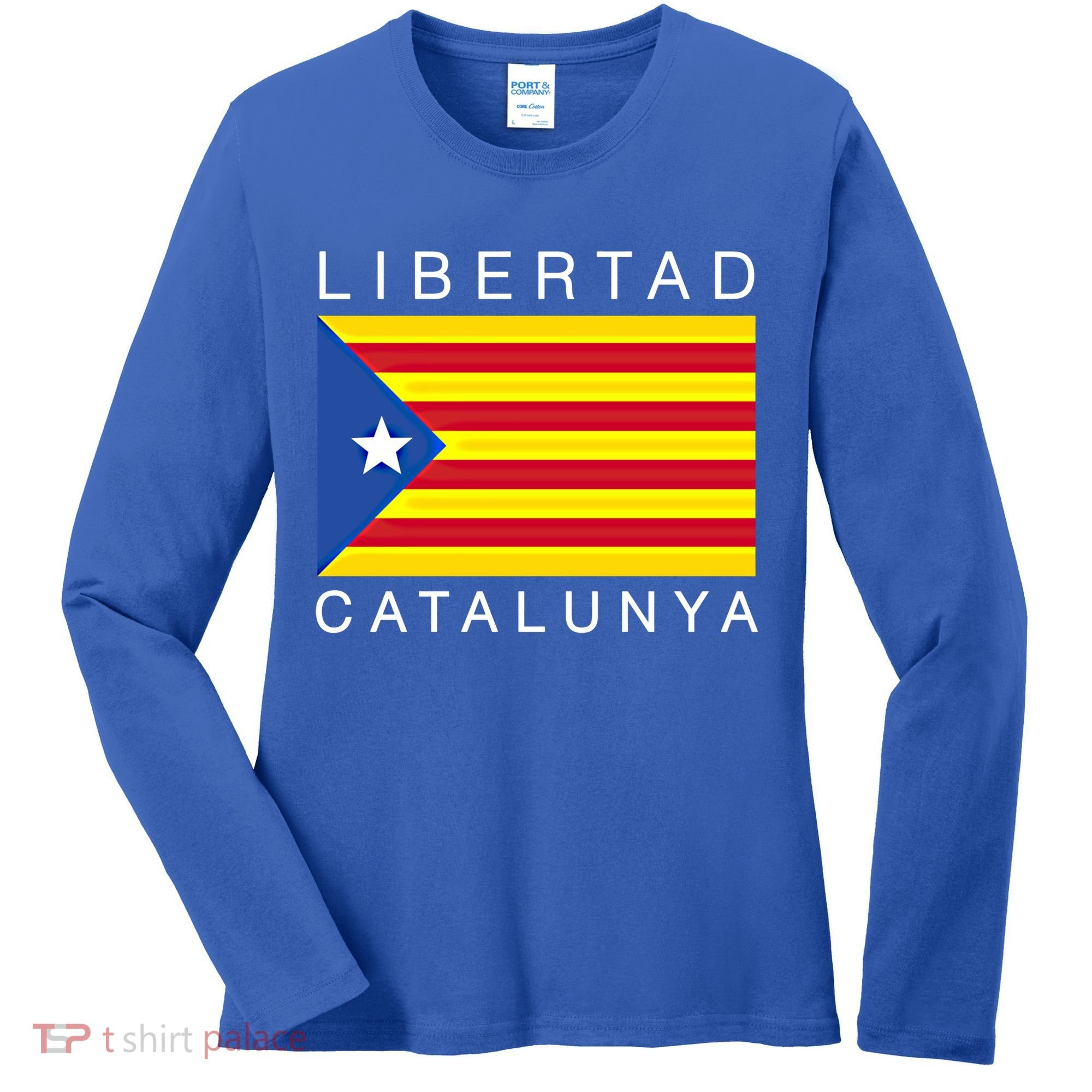 Libertad Catalunya Catalan Catalonia Independence Espana Gift Women's Long Sleeve Shirt