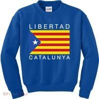Libertad Catalunya Catalan Catalonia Independence Espana Gift Kids Sweatshirt thumb 0
