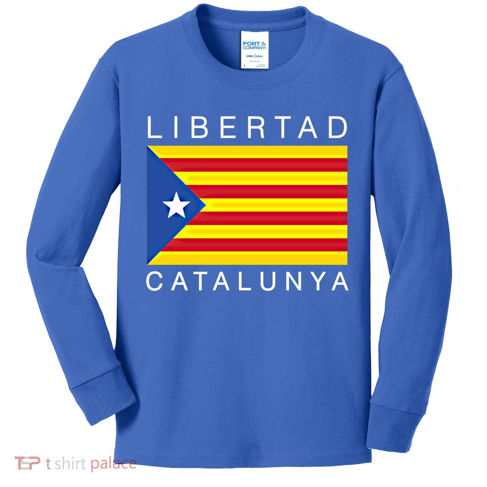 Libertad Catalunya Catalan Catalonia Independence Espana Gift Kids Long Sleeve Shirt