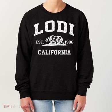 Lodi California CA vintage state Athletic style Women's Sweatshirt