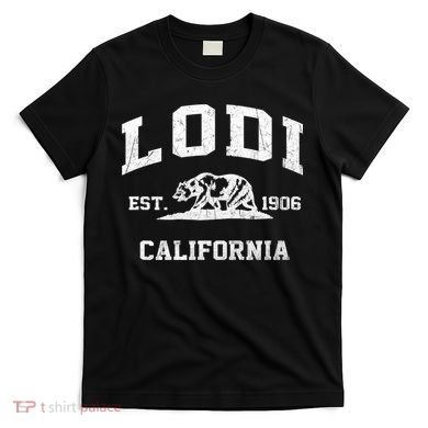 Lodi California CA vintage state Athletic style T-Shirt
